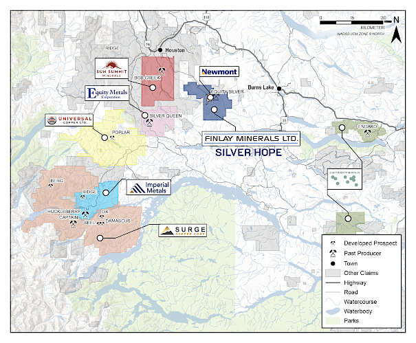 Silver Hope Property | Finlay Minerals Ltd.